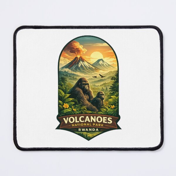 Item preview, Volcanoes National Park Virunga Mountains Rwanda Gorilla Highlands designed and sold by Places On Earth.