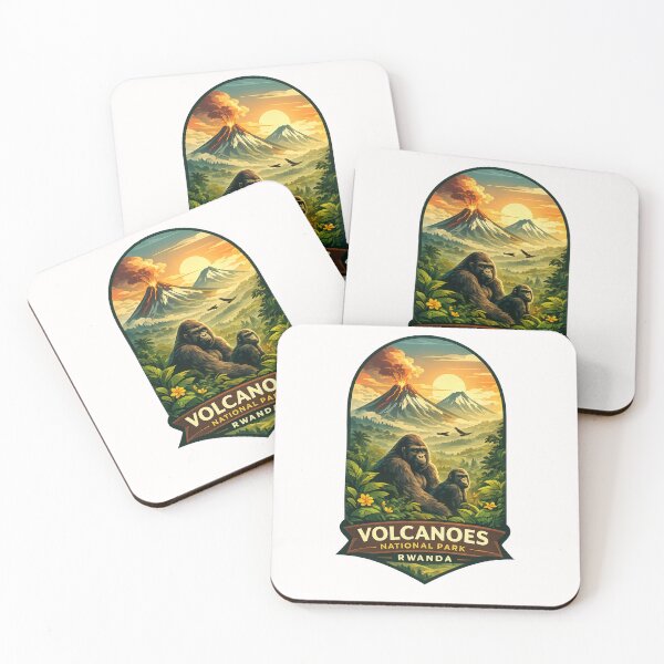 Item preview, Volcanoes National Park Virunga Mountains Rwanda Gorilla Highlands designed and sold by Places On Earth.