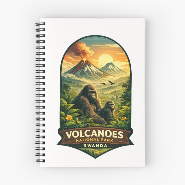 Item preview, Volcanoes National Park Virunga Mountains Rwanda Gorilla Highlands designed and sold by Places On Earth.