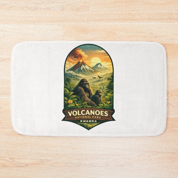 Item preview, Volcanoes National Park Virunga Mountains Rwanda Gorilla Highlands designed and sold by Places On Earth.