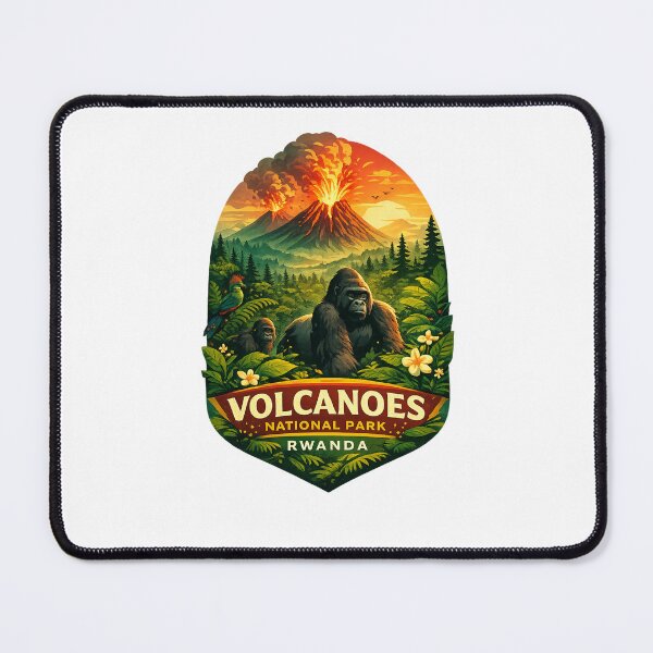 Item preview, Volcanoes National Park Musanze Virunga Highlands Rwanda Gorilla Sanctuary designed and sold by Places On Earth.