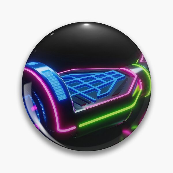 Item preview, Neon Grid Hoverboard - Cyberpunk Electric Ride Art designed and sold by powersunlight.