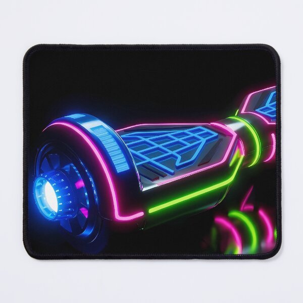 Item preview, Neon Grid Hoverboard - Cyberpunk Electric Ride Art designed and sold by powersunlight.
