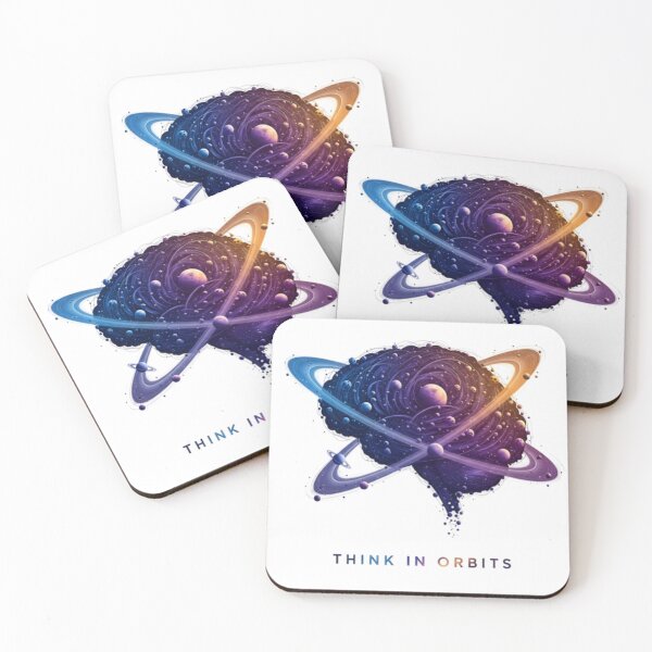Item preview, Think in Orbits – Creative Mind Space Design | Brain Galaxy Minimalist Aesthetic designed and sold by Altair_.