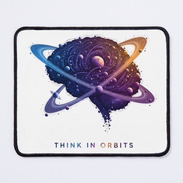 Item preview, Think in Orbits – Creative Mind Space Design | Brain Galaxy Minimalist Aesthetic designed and sold by Altair_.