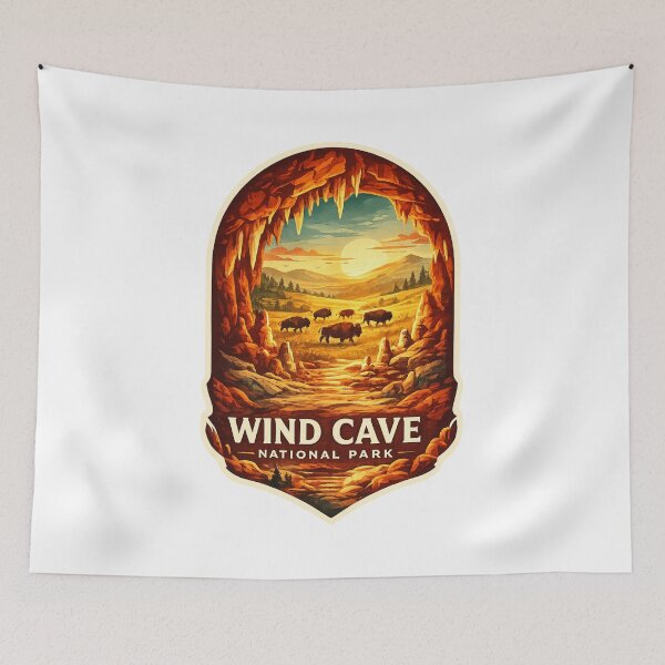 Item preview, Wind Cave National Park Black Hills South Dakota Prairie Heritage designed and sold by Aryabek.