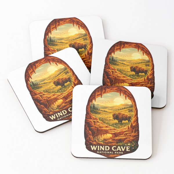 Item preview, Wind Cave National Park Black Hills Custer South Dakota Bison Range designed and sold by Aryabek.