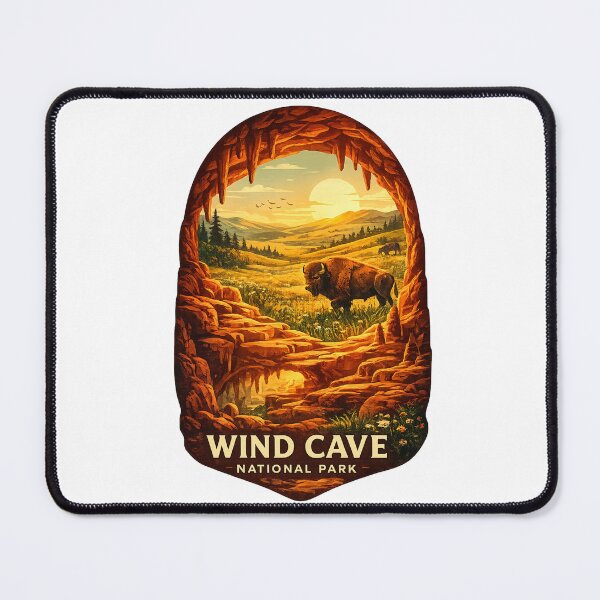 Item preview, Wind Cave National Park Black Hills Custer South Dakota Bison Range designed and sold by Aryabek.