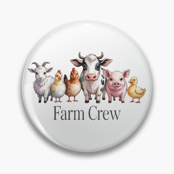 Item preview, Farm Crew Cute Animals Shirt – Cow Pig Chicken Goat Duck Funny Farm Squad Tee designed and sold by Picasfarmer.