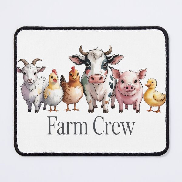 Item preview, Farm Crew Cute Animals Shirt – Cow Pig Chicken Goat Duck Funny Farm Squad Tee designed and sold by Picasfarmer.