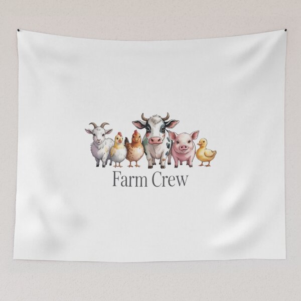 Item preview, Farm Crew Cute Animals Shirt – Cow Pig Chicken Goat Duck Funny Farm Squad Tee designed and sold by Picasfarmer.