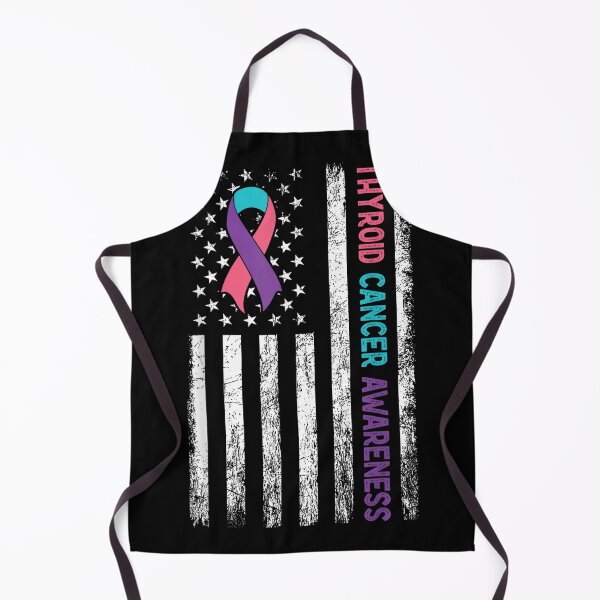 Item preview, Thyroid Cancer Awareness American Flag designed and sold by goombi-creative.