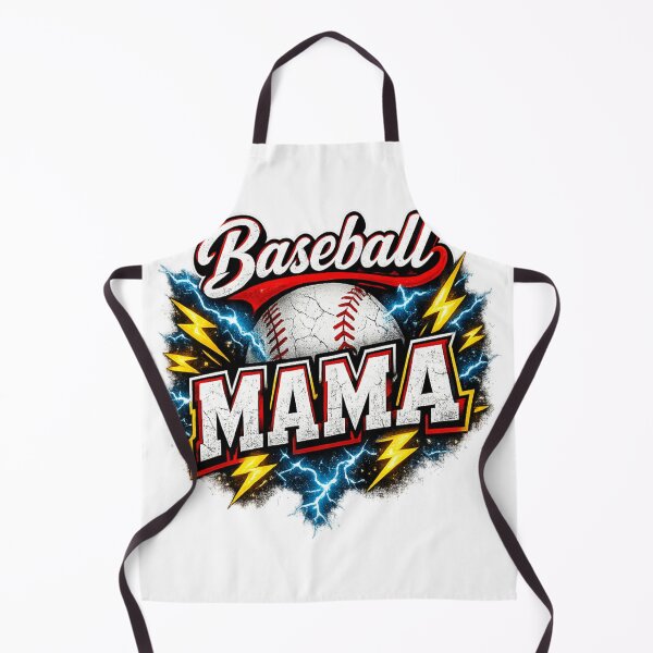 Item preview, Baseball Mama Lightning Graphic Design designed and sold by Mundo Tees.