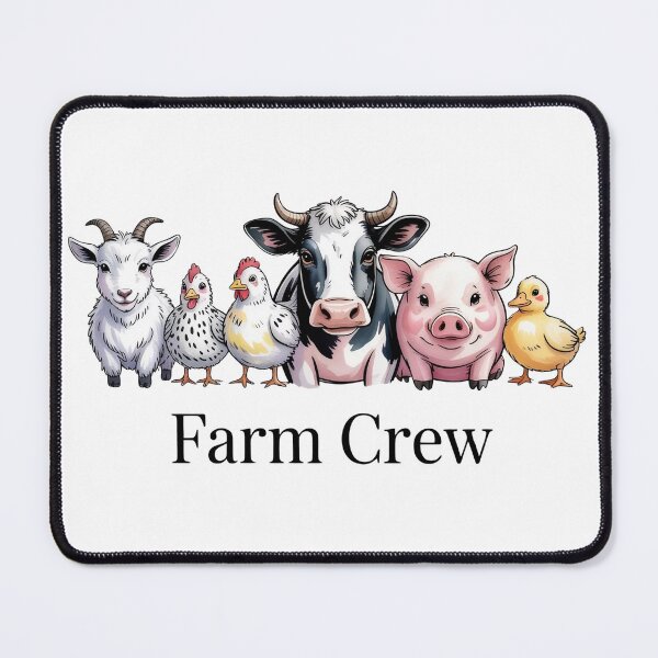 Item preview, Farm Crew Cute Animals Shirt – Funny Farm Life Cow Pig Chicken Goat Duck Cartoon Tee designed and sold by Picasfarmer.