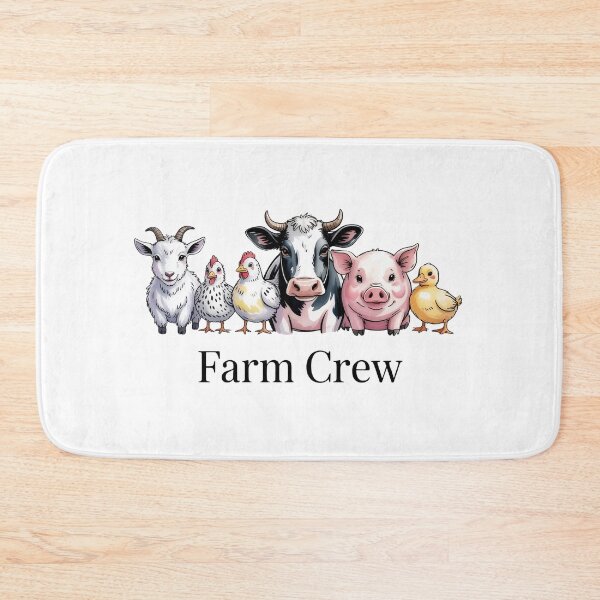 Item preview, Farm Crew Cute Animals Shirt – Funny Farm Life Cow Pig Chicken Goat Duck Cartoon Tee designed and sold by Picasfarmer.