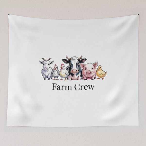 Item preview, Farm Crew Cute Animals Shirt – Funny Farm Life Cow Pig Chicken Goat Duck Cartoon Tee designed and sold by Picasfarmer.