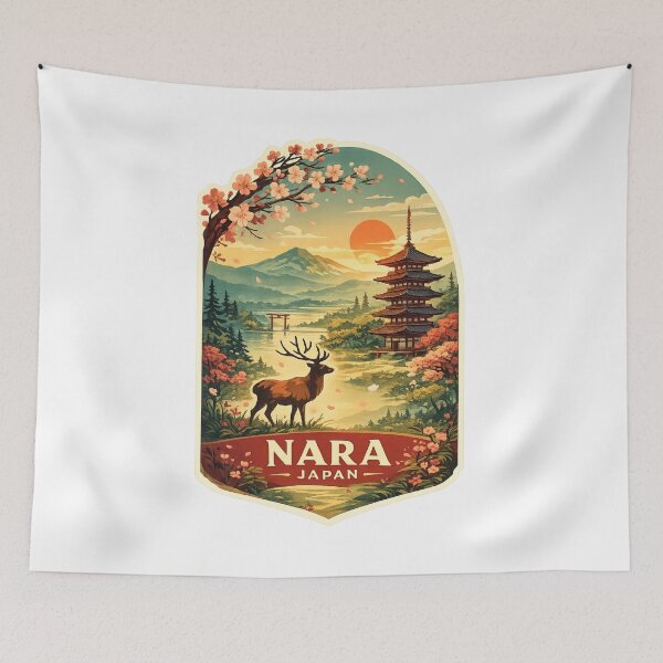 Item preview, Nara Japan Kasuga Taisha Mount Wakakusa Yamato Heritage Landscape designed and sold by Aryabek.