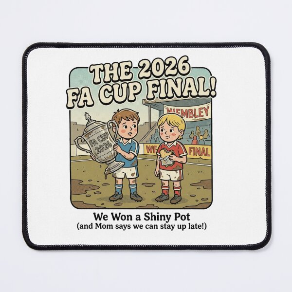 Item preview, Vintage Kitsch FA Cup Final 2026 Satire Art designed and sold by VelvetArchives.