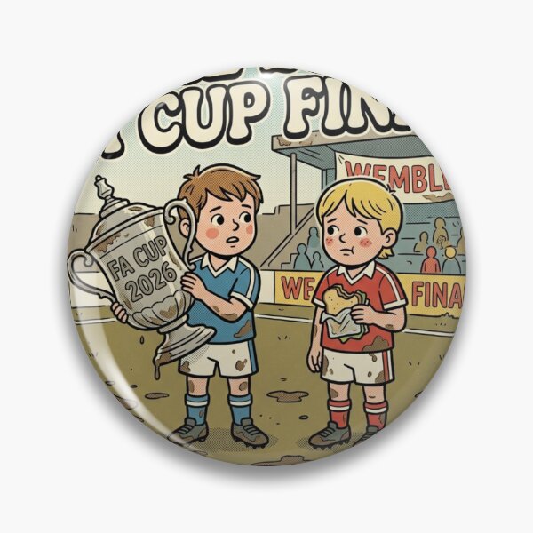 Item preview, Vintage Kitsch FA Cup Final 2026 Satire Art designed and sold by VelvetArchives.