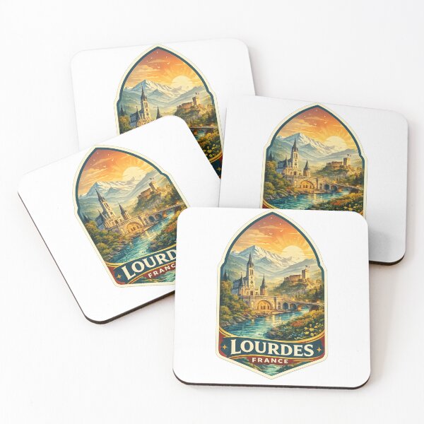 Item preview, Lourdes Sanctuary Pyrenees Occitanie France Pilgrimage River Valley designed and sold by Aryabek.