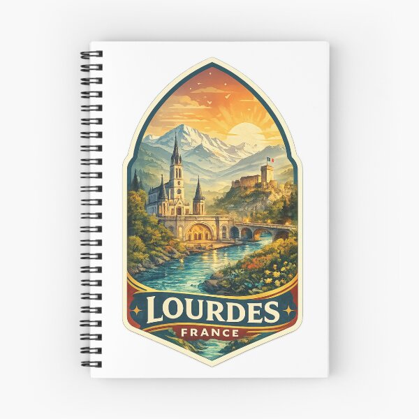 Item preview, Lourdes Sanctuary Pyrenees Occitanie France Pilgrimage River Valley designed and sold by Aryabek.