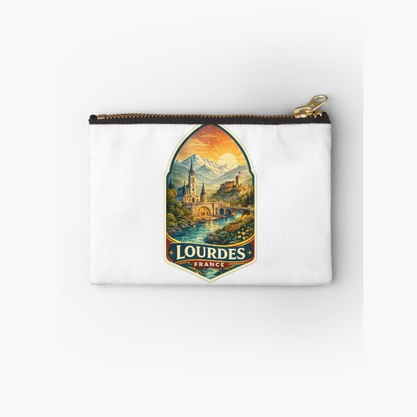 Item preview, Lourdes Sanctuary Pyrenees Occitanie France Pilgrimage River Valley designed and sold by Aryabek.