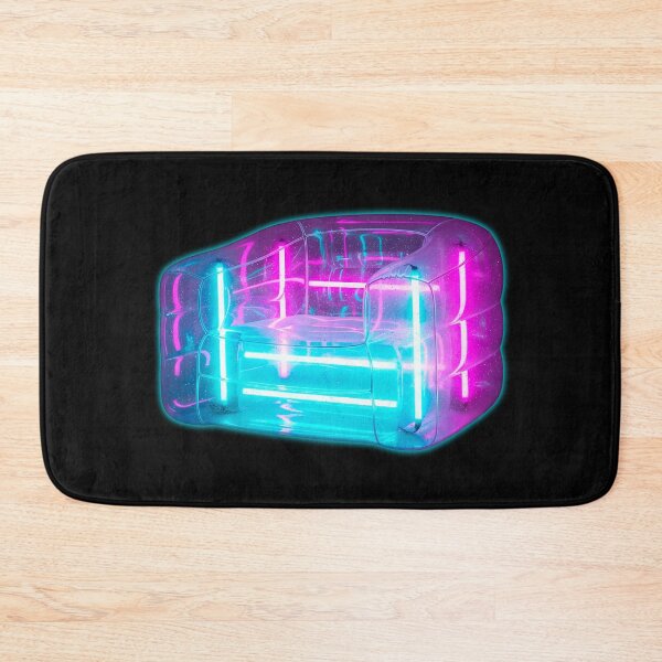 Item preview, Neon Inflatable Chair Transparent Retro Glow designed and sold by powersunlight.