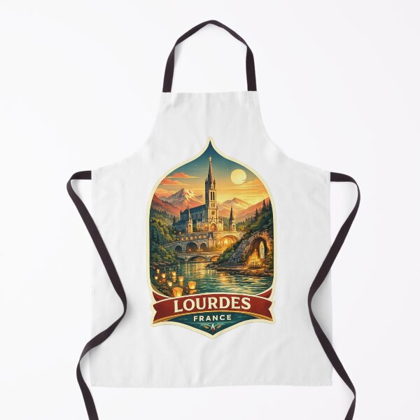 Item preview, Lourdes Sanctuaire Notre-Dame Hautes-Pyrénées Gave de Pau Pilgrimage Basin designed and sold by Aryabek.