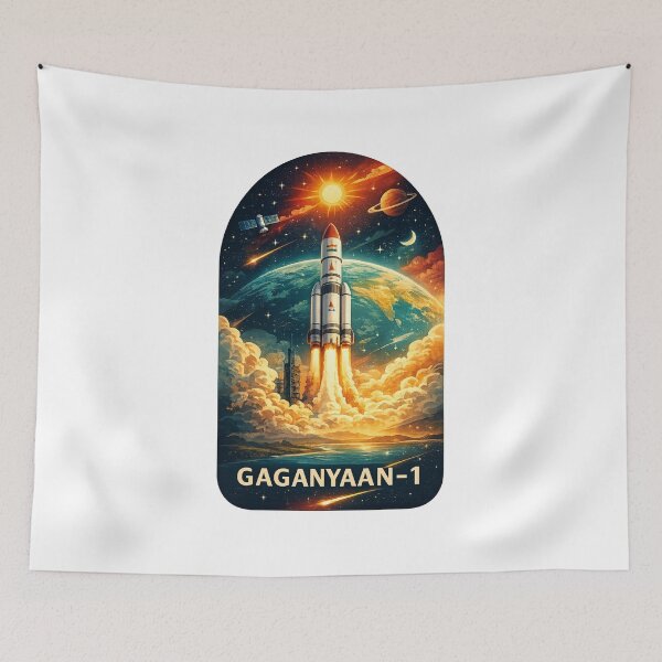 Item preview, Gaganyaan-1 ISRO Sriharikota Bharatiya Human Spaceflight Mission designed and sold by Aryabek.