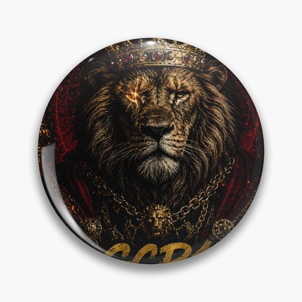 Item preview, Golden King Lion GCR1 – Luxury Streetwear Royal Power Dark Aesthetic Graphic designed and sold by GCR1.