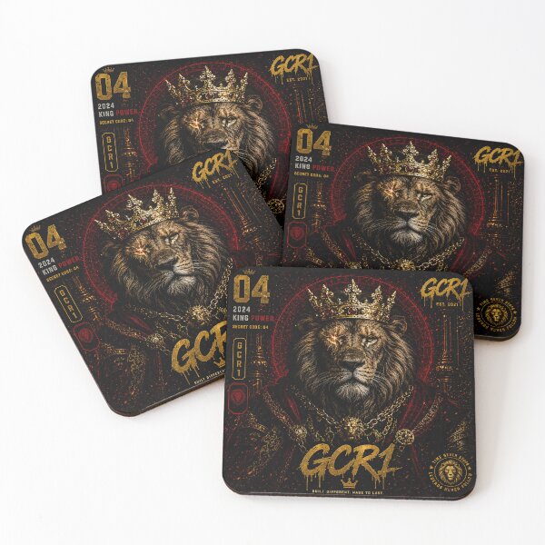Item preview, Golden King Lion GCR1 – Luxury Streetwear Royal Power Dark Aesthetic Graphic designed and sold by GCR1.