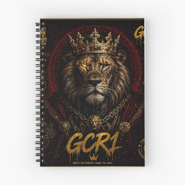 Item preview, Golden King Lion GCR1 – Luxury Streetwear Royal Power Dark Aesthetic Graphic designed and sold by GCR1.