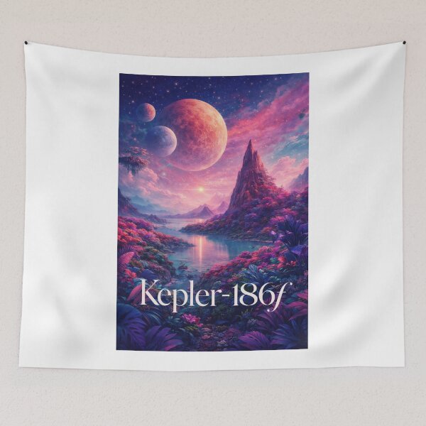 Item preview, Kepler-186f Cygnus Constellation Kepler System Habitable Exoplanet Frontier designed and sold by Aryabek.