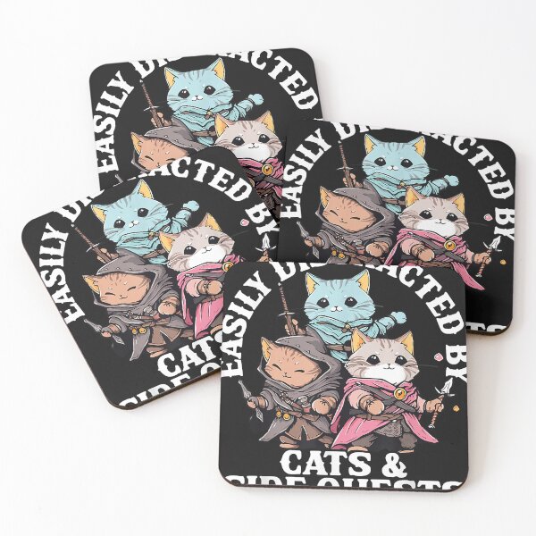 Item preview, Adventurous Cats in Fantasy Attire designed and sold by raso1989.