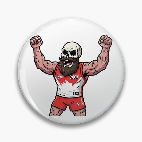 Item preview, Sydney Swans 'til Death designed and sold by Fake Heston’s Scribble Emporium.