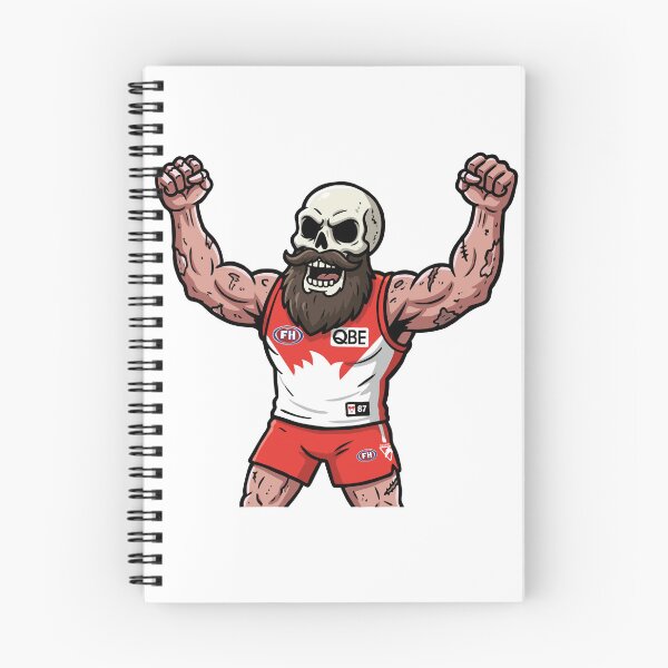Item preview, Sydney Swans 'til Death designed and sold by Fake Heston’s Scribble Emporium.