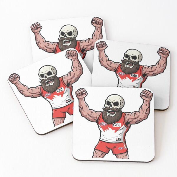 Item preview, Sydney Swans 'til Death designed and sold by Fake Heston’s Scribble Emporium.