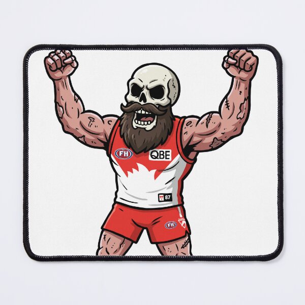 Item preview, Sydney Swans 'til Death designed and sold by Fake Heston’s Scribble Emporium.