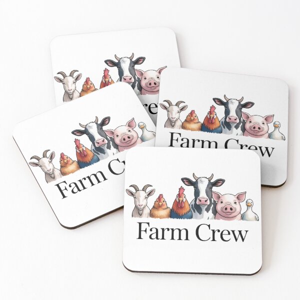 Item preview, Farm Crew Animal Shirt – Cow Pig Chicken Goat Duck Cute Farm Animals Design designed and sold by Picasfarmer.