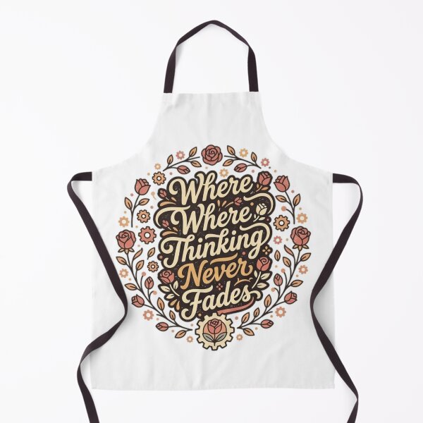 Item preview, Where Where Thinking Never Fades - Philosophical Minimalist Typography designed and sold by  BreedCraft Studio.