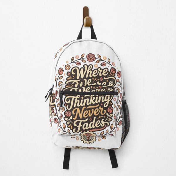 Item preview, Where Where Thinking Never Fades - Philosophical Minimalist Typography designed and sold by TrendForge.