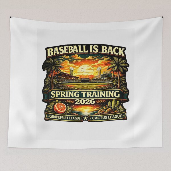 Item preview, Baseball Is Back Spring Training 2026 Retro Sunset designed and sold by miaa-artistshop.