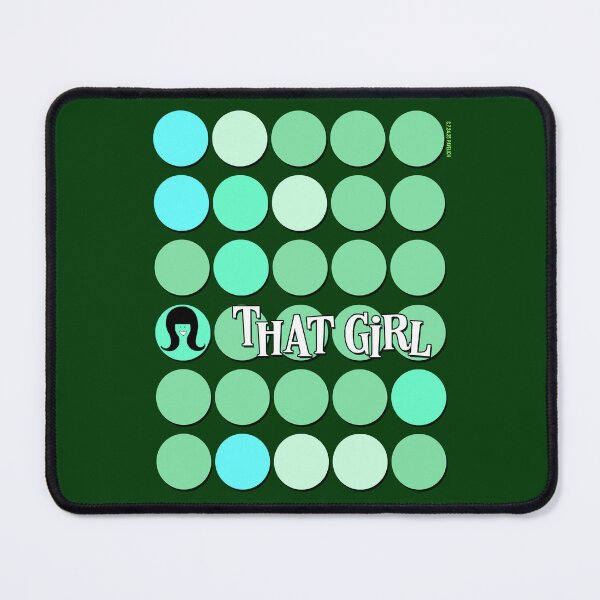 Item preview, That Girl Green Buttons designed and sold by Normbot2000.