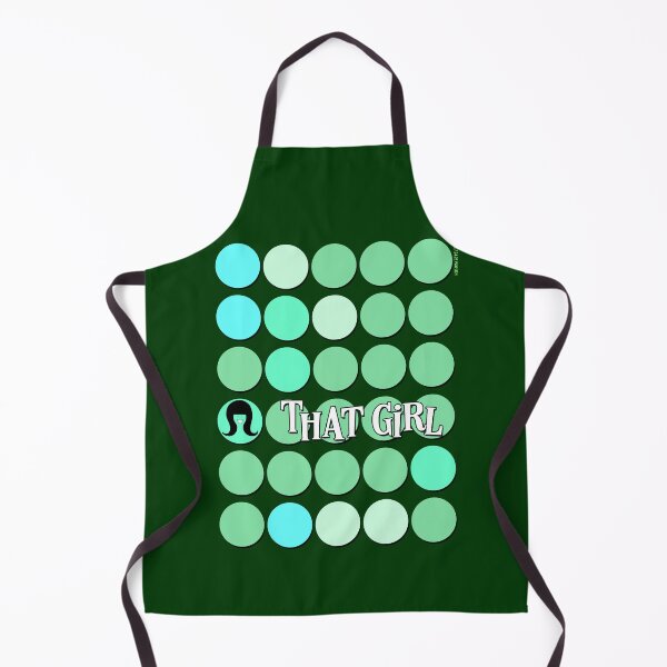 Item preview, That Girl Green Buttons designed and sold by Normbot2000.