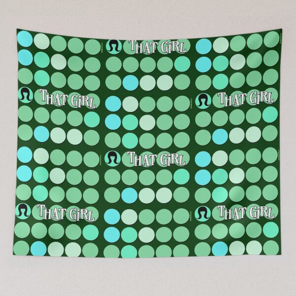 Item preview, That Girl Green Buttons designed and sold by Normbot2000.