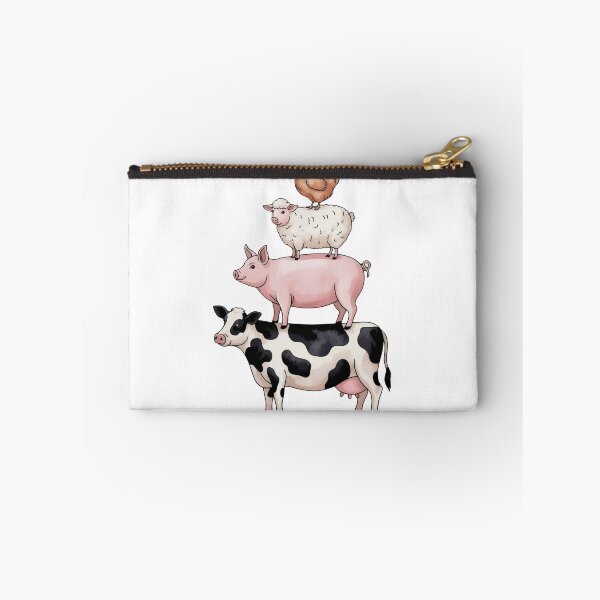 Item preview, Funny Farm Animal Stack Illustration – Cow Pig Sheep Chicken Cartoon Design designed and sold by Picasfarmer.