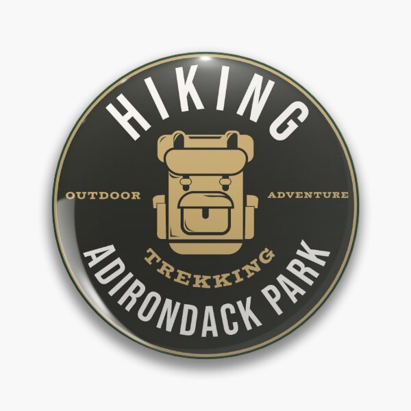 Item preview, Adirondack Park Hiking Emblem – Vintage New York High Peaks Outdoor Logo designed and sold by CattlettArt.