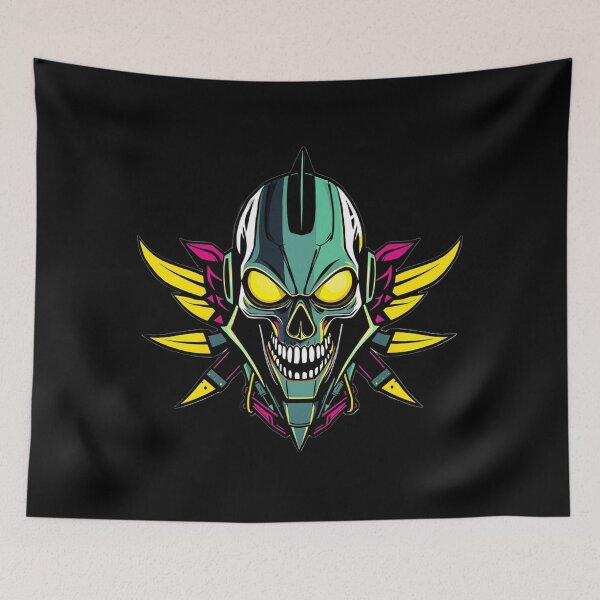 Item preview, Dangerous Cyberpunk Skull Head Logo designed and sold by Express210.