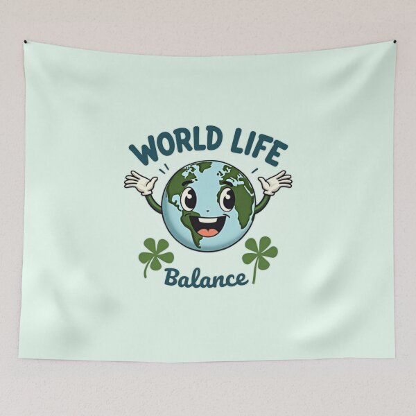 Item preview, World Life Balance | Luminous Nature Harmony designed and sold by PriyaMagic.
