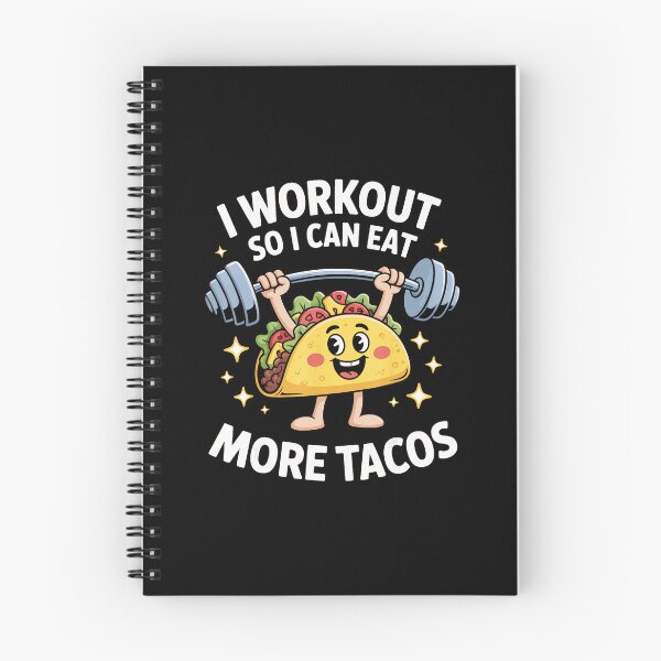 Item preview, I Workout So I Can Eat More Tacos Funny Gym Taco designed and sold by eliramaison.